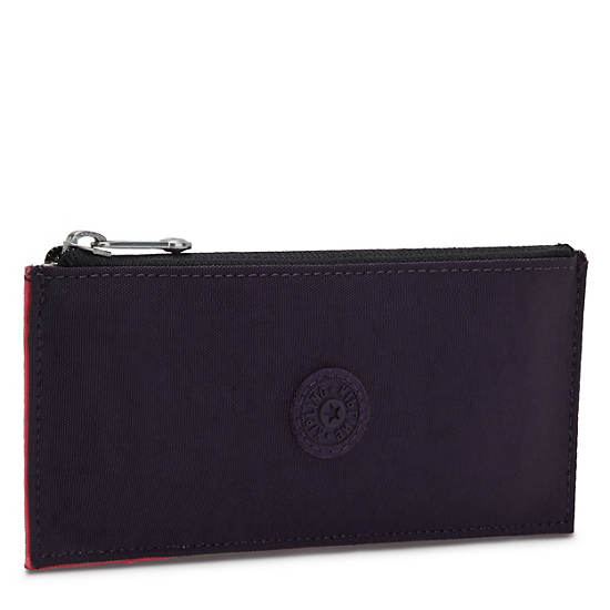 Kipling BrionClassic Card Case Bags Pink Purple Block | AU 2050WN